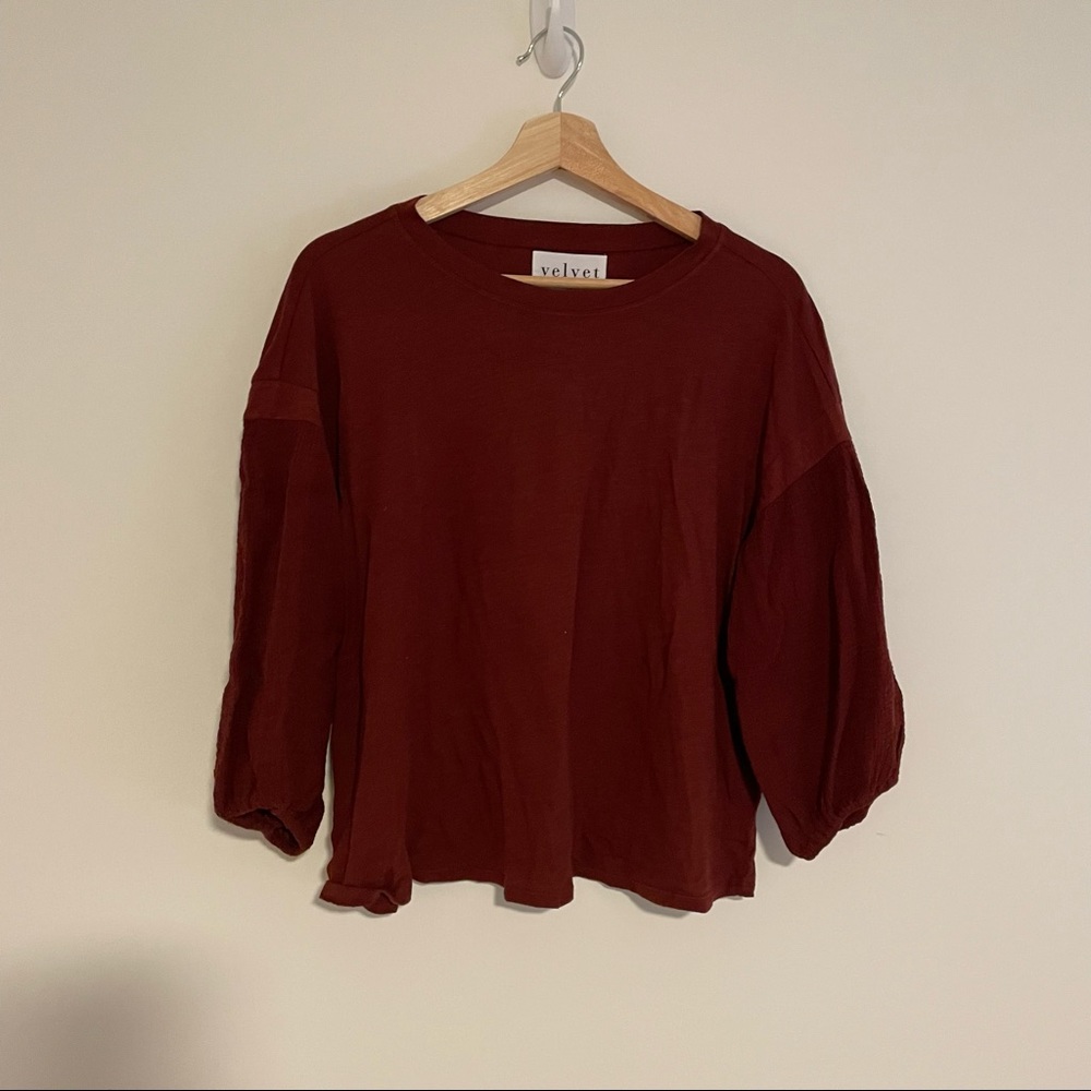 M Anthropologie Red top